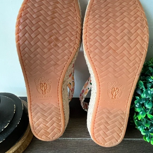 Cole Haan Pinch Sandals Marine Classic Espadrilles Fruit Print Size 7.5 B - Picture 6 of 16